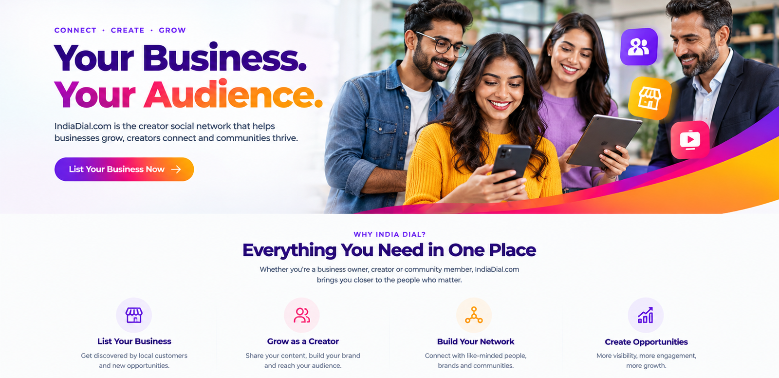 Create your free Page now 